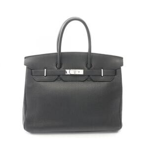 Hermes Birkin 35 Handbag, Togo Leather, Women's, Black